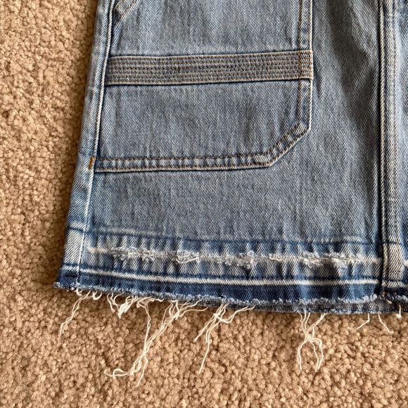 Seventy + mochi elodie jean ruffle hem festival mini blue jean skirt 4(27) NWT - Picture 4 of 15